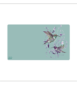 Office Pad Picaflores Verde Menta- 40 X 70 Cm