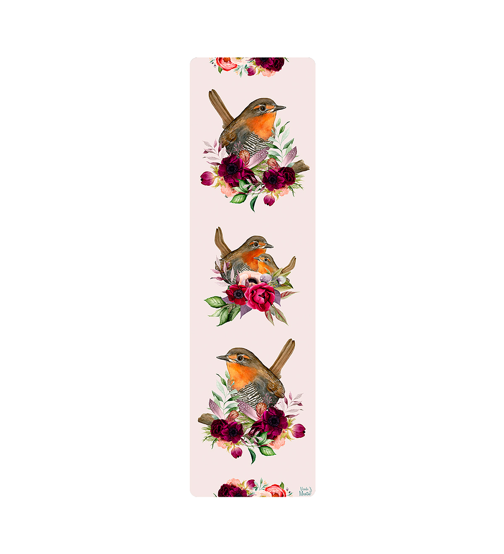 Camino de Mesa Chucaos y Flores- 40 x 140 cm