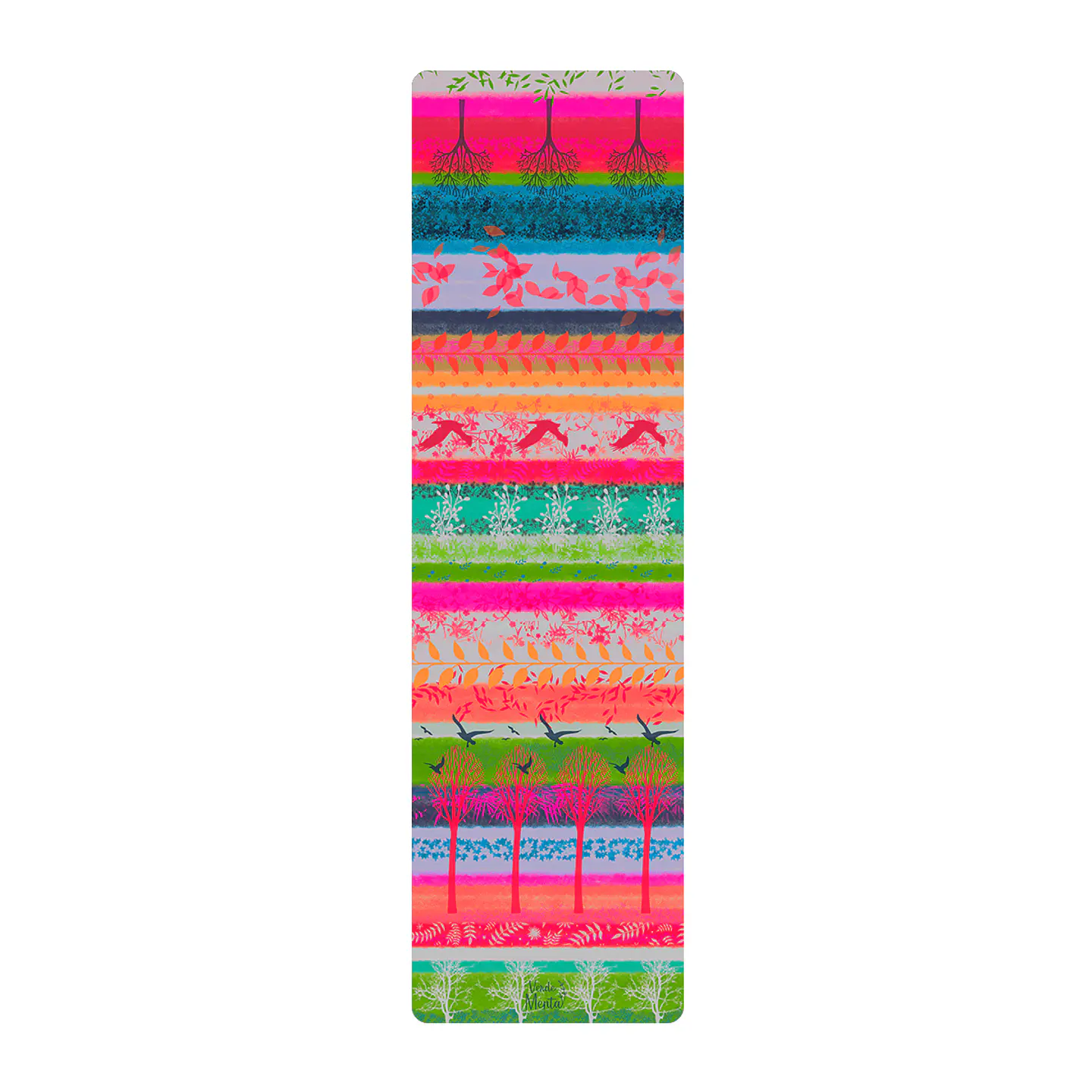 Camino de Mesa Pattern Arboles Fuccia- 40 x 140 cm 1