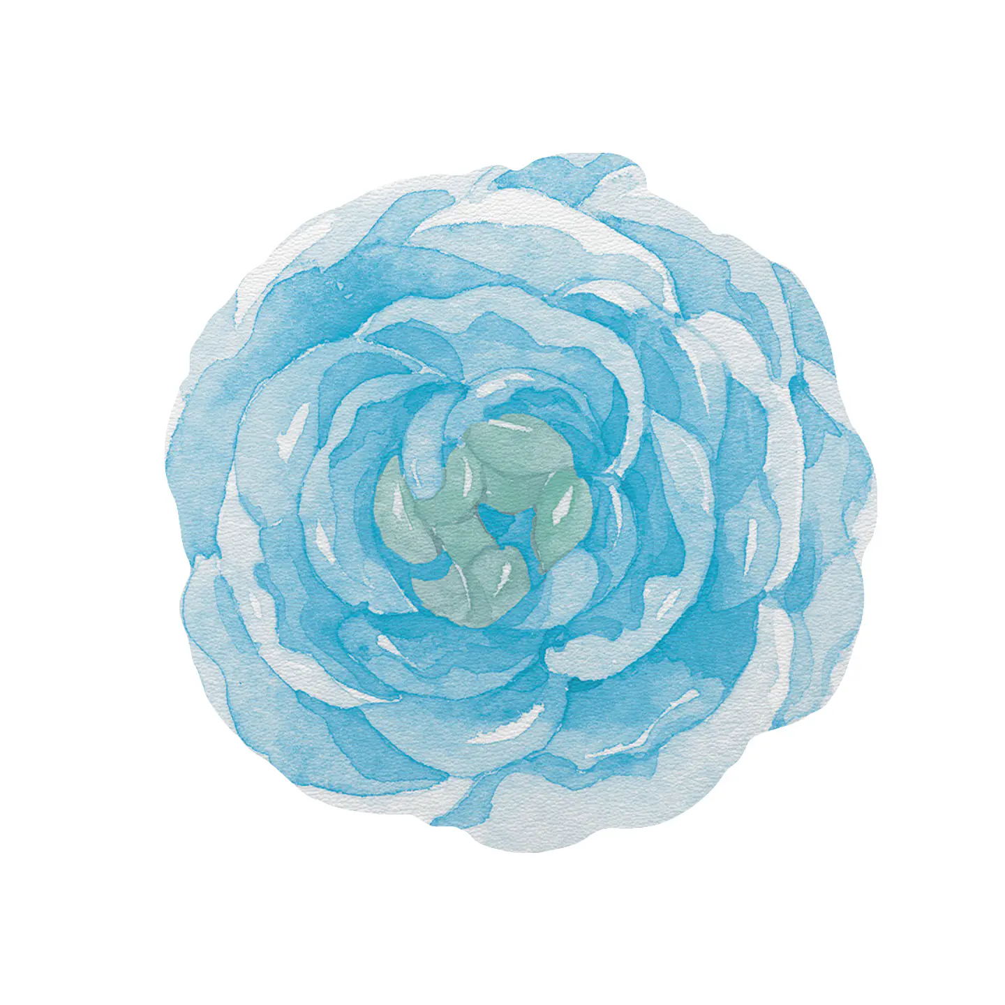 Set 6 Individuales Flor Tempo Celeste 1