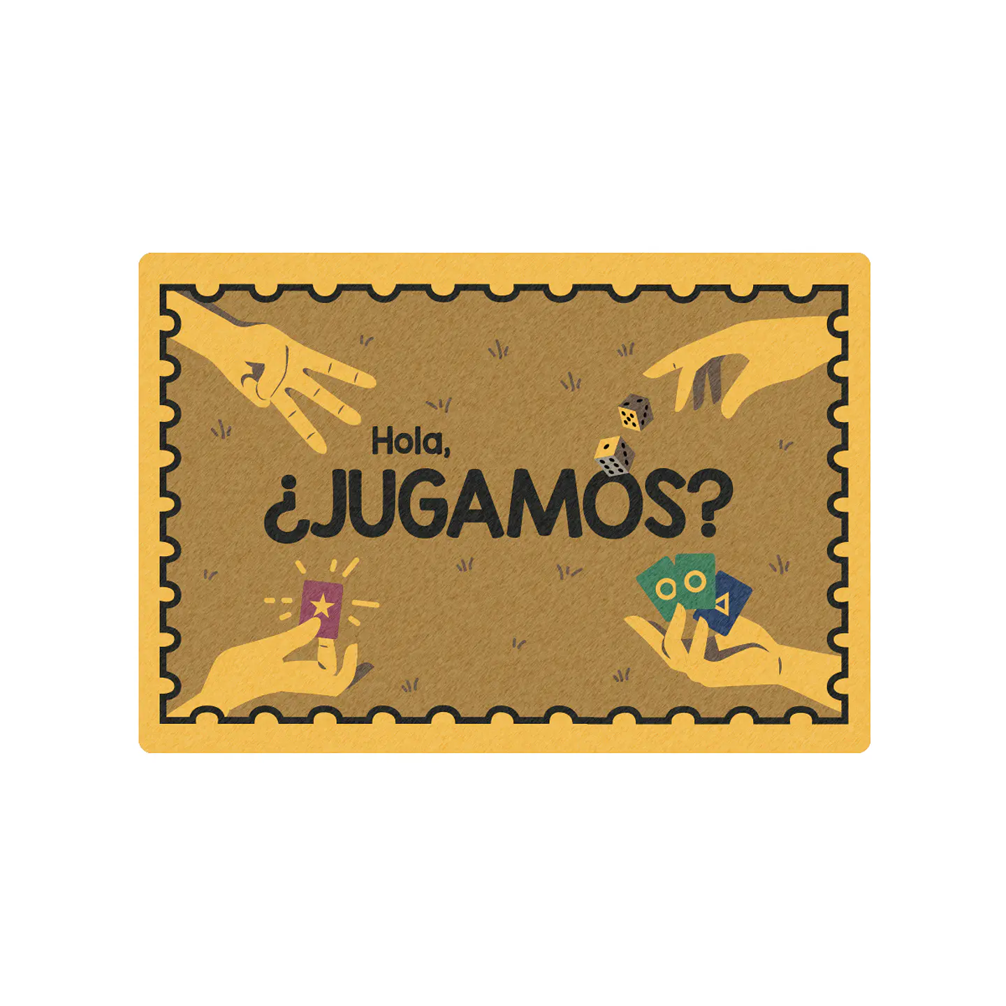 Set 2 Doormat Jugamos 60 x 40 cms 1