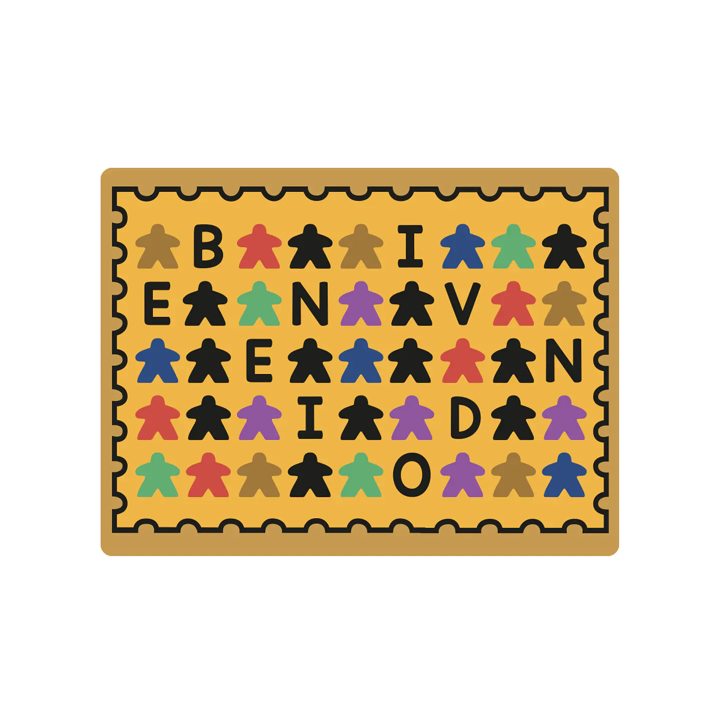 Doormat Bienvemeeples 70 x 50 cms 1