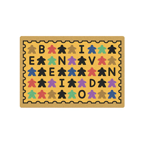 Set 2 Doormat Bienvemeeples 60 x 40 cms