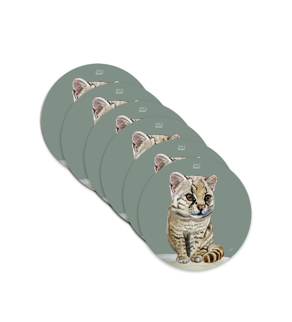 Set 6 individuales Guiña Redondo 37 x 37 cm