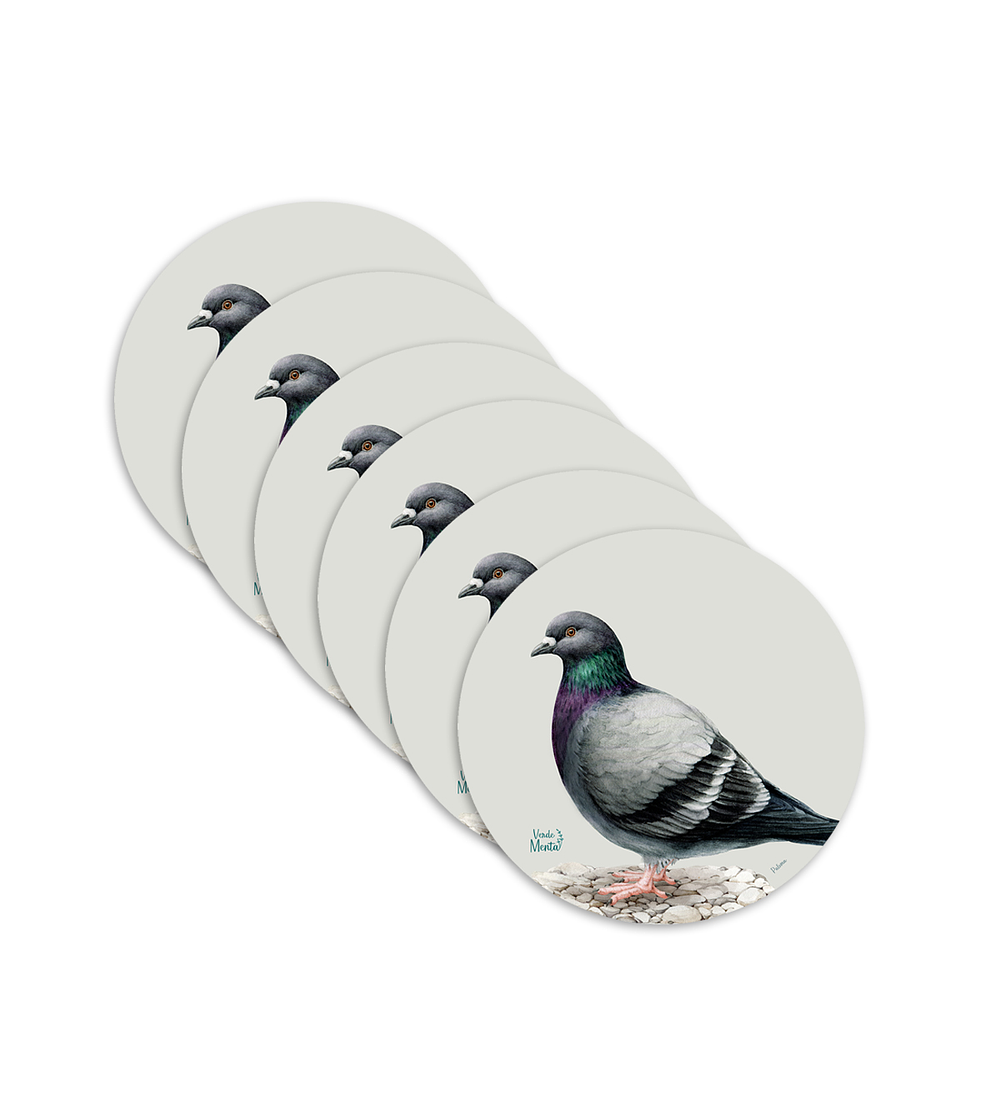 Set 6 individuales Paloma- Redondo 37 x 37 cm