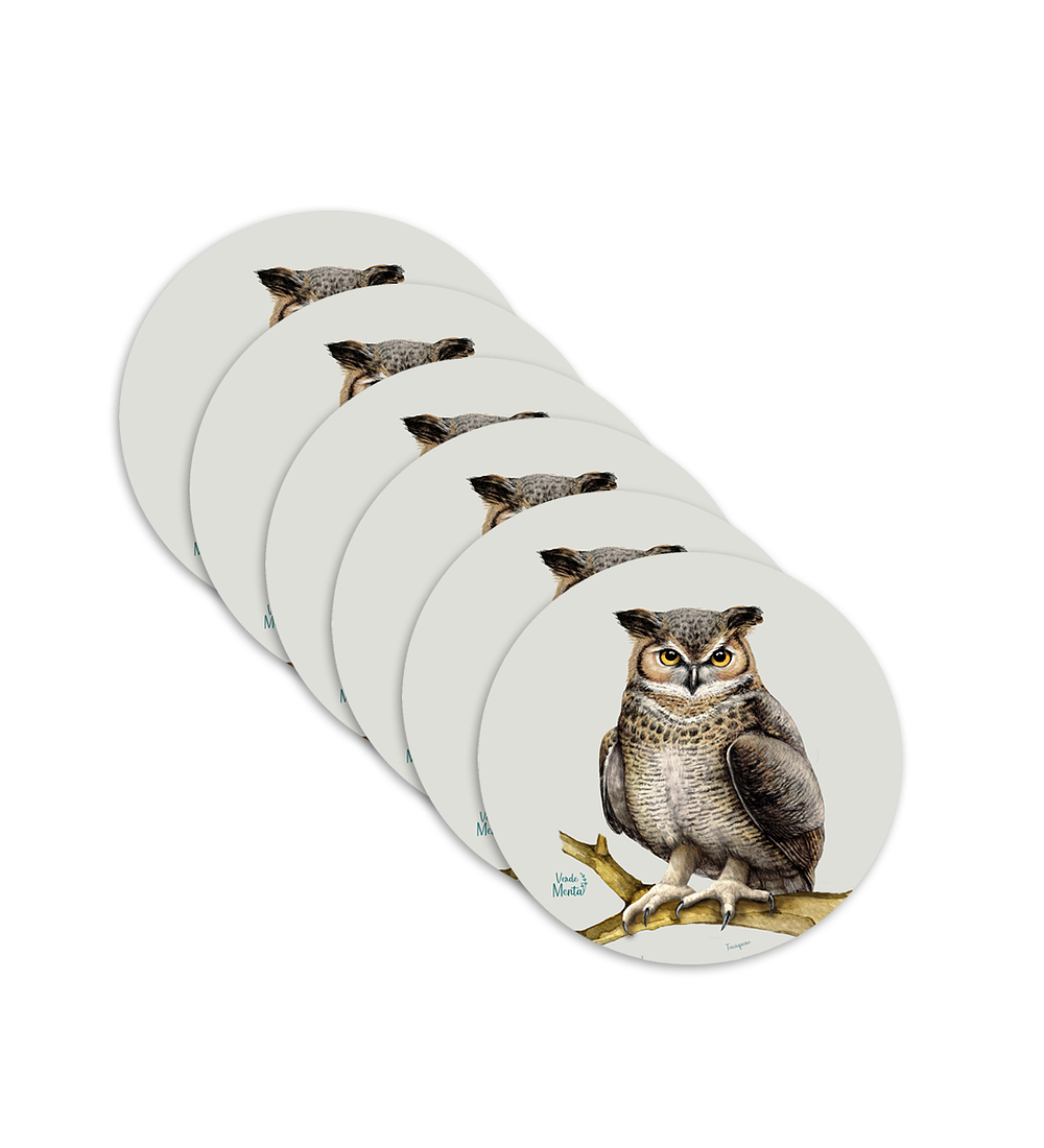 Set 6 individuales Tucúquere- Redondo 37 x 37 cm