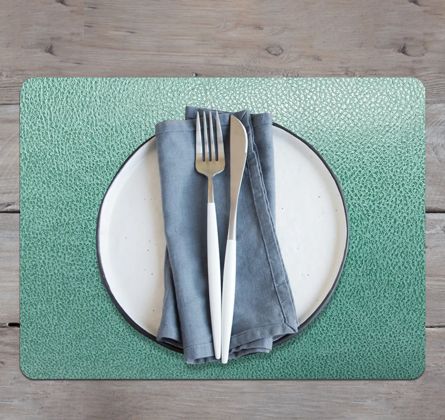 Set de 4 Individuales Novo Cuero Green 7