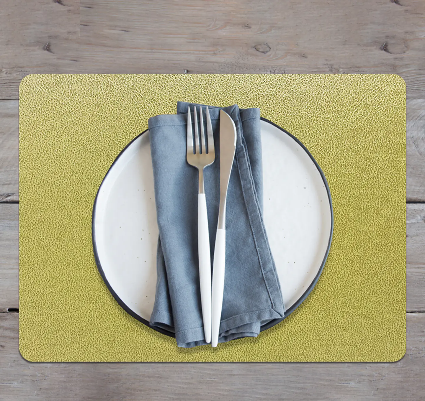 Set de 4 Individuales Novo Cuero Lemon 6
