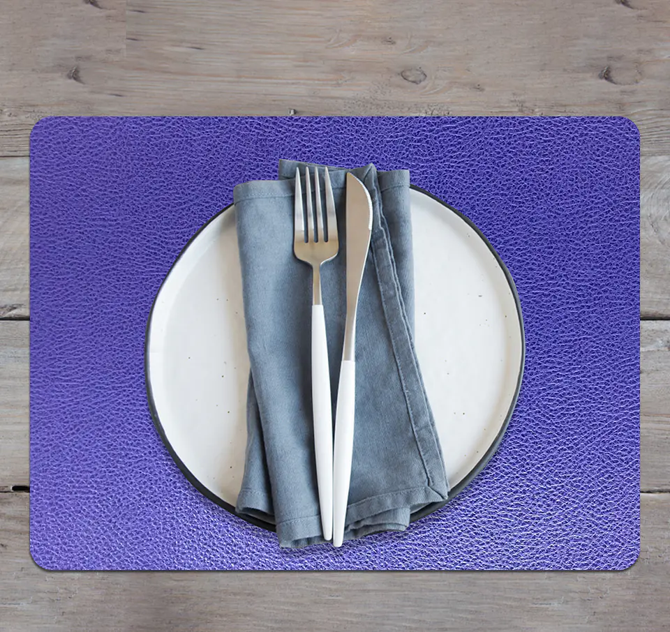Set de 4 Individuales Novo Cuero Blue 1