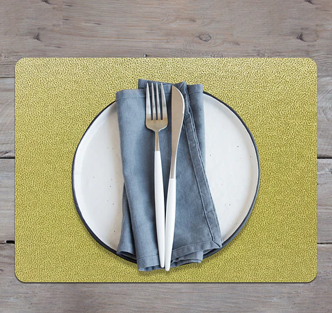 Set de 6 Individuales Novo Cuero Lemon