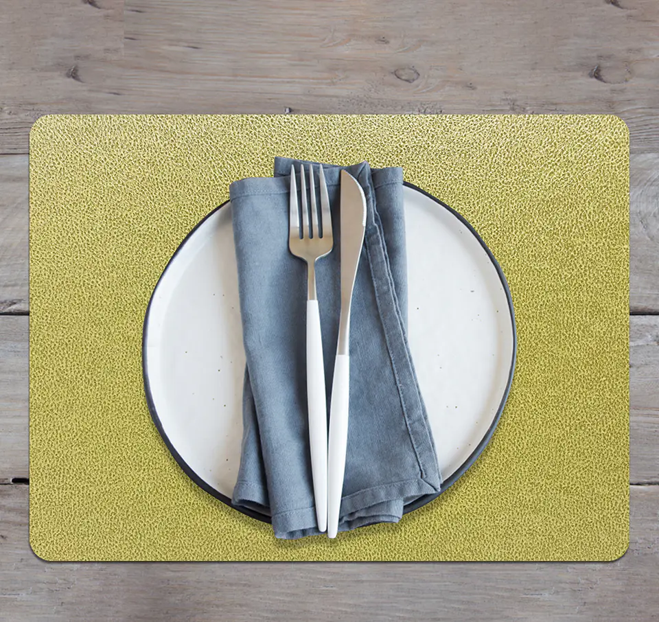 Set de 6 Individuales Novo Cuero Lemon 1