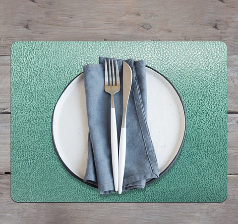 Set de 8 Individuales Novo Cuero Green