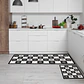 Set 2 Alfombras de Cocina Ultra Delgada Baldosa Gris - Miniatura 4