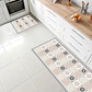 Set 2 Alfombras De Cocina Ultra Delgada Baldosa Amarilla - Miniatura 1