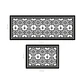 Set 2 Alfombras De Cocina Ultra Delgada Flor Arabe Black - Miniatura 3