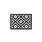 Set 2 Alfombras De Cocina Ultra Delgada Rombos Black - Miniatura 5