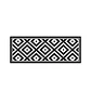 Set 2 Alfombras De Cocina Ultra Delgada Rombos Black - Miniatura 6