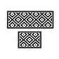 Set 2 Alfombras De Cocina Ultra Delgada Rombos Black - Miniatura 4