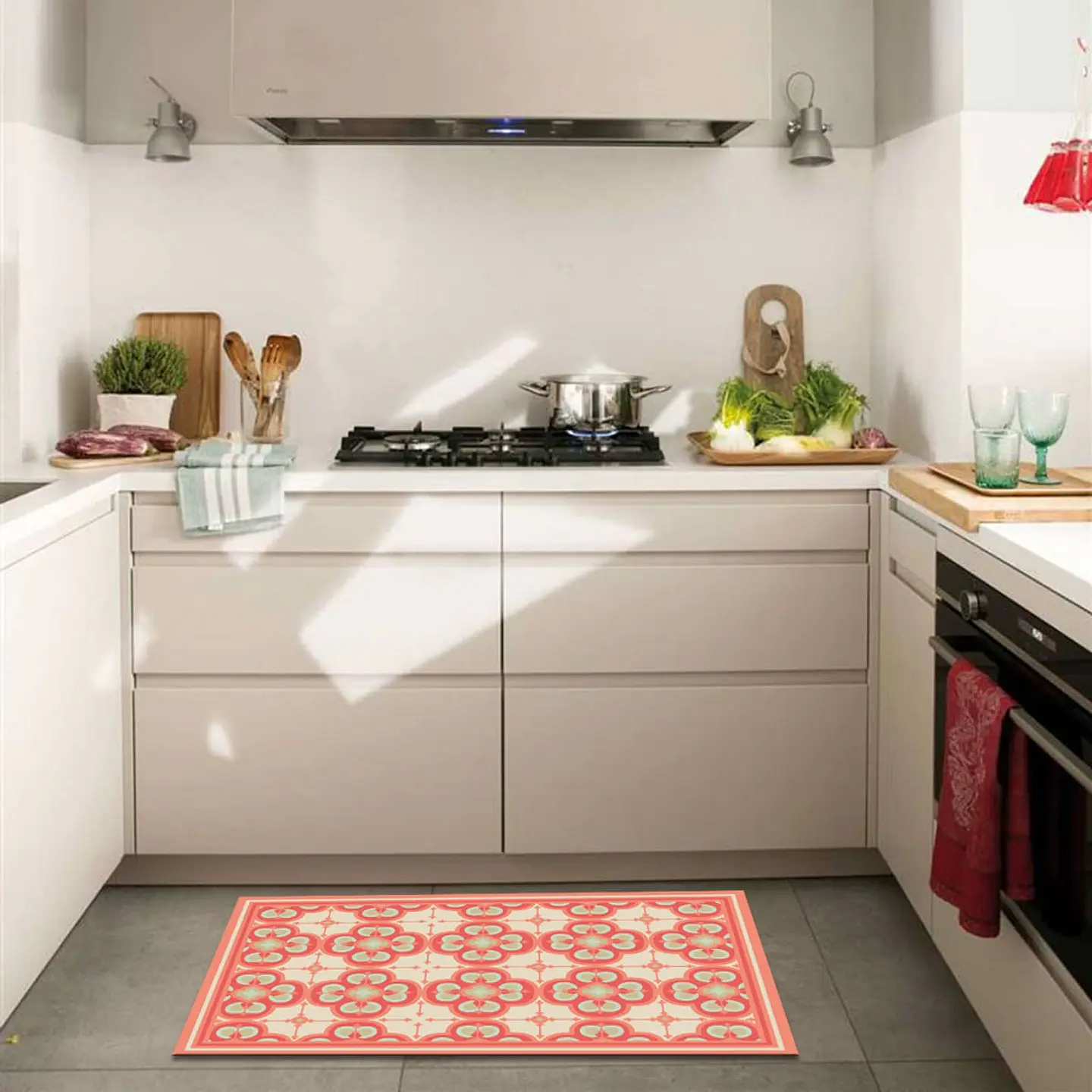 Piso Cocina Flor Árabe Coral 50 x 70 cm – Outlet 6