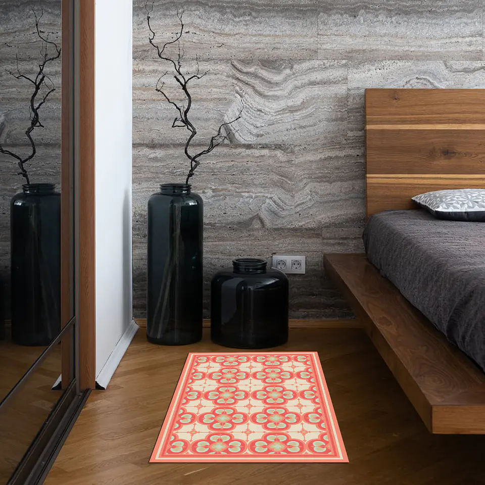 Piso Cocina Flor Árabe Coral 50 x 70 cm – Outlet 7