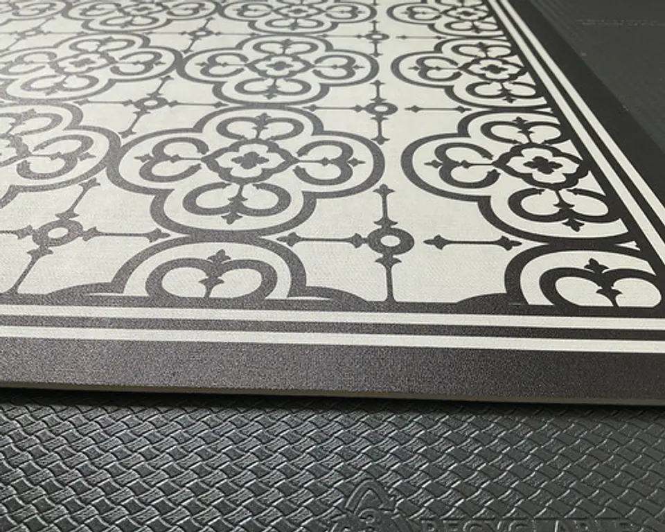 Piso Cocina Flor Árabe Negra 40 x 60 cm – Outlet 4