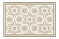 Alfombra Vinílica De Baño Davanti - Flor Hindú Arena 40x60cm - Miniatura 1