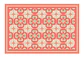 Alfombra Vinílica De Baño Davanti - Flor Árabe Coral 40x60cm - Miniatura 1