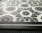 Alfombra Vinílica De Baño Davanti - Flor Hindú Negra 40x60cm - Miniatura 3