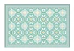 Alfombra Vinílica De Baño - Flor Árabe Turquesa 40x60cm - Miniatura 8