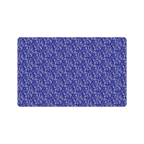 Playmat Patron Enroque Azul - 140 x 80 cms