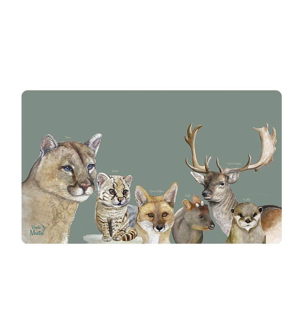 OFFICE PAD ANIMALES CHILENOS 40 x 70 cm