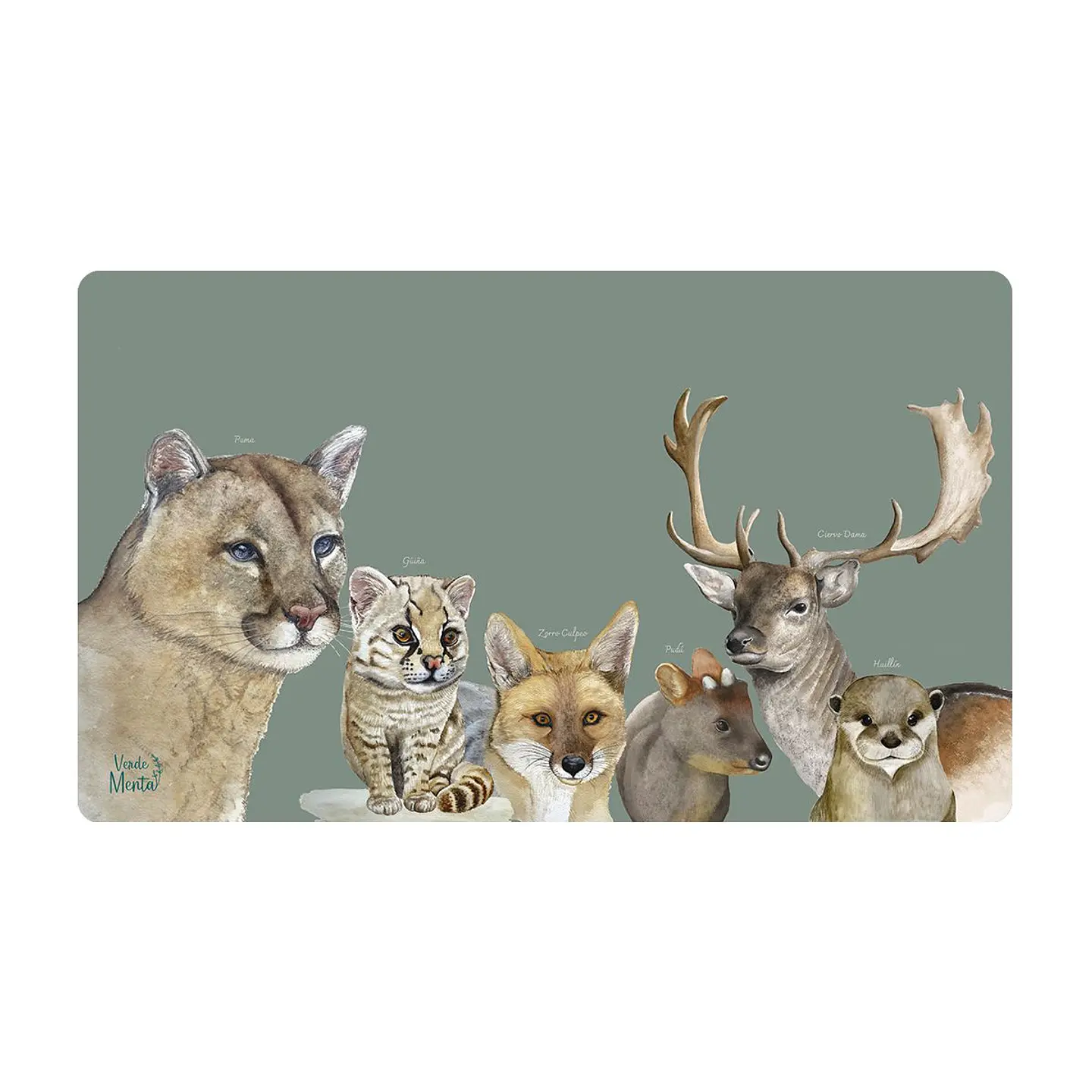 OFFICE PAD ANIMALES CHILENOS 40 x 70 cm 1
