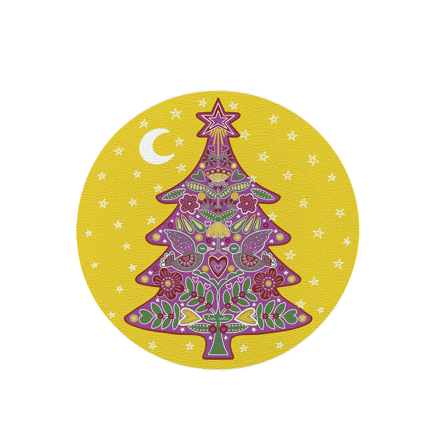 SET 6 INDIVIDUAL NAVIDAD AMARILLO 1