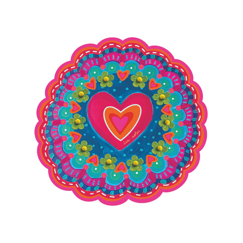 SET 6 INDIVIDUAL CORAZÓN CONTENTO
