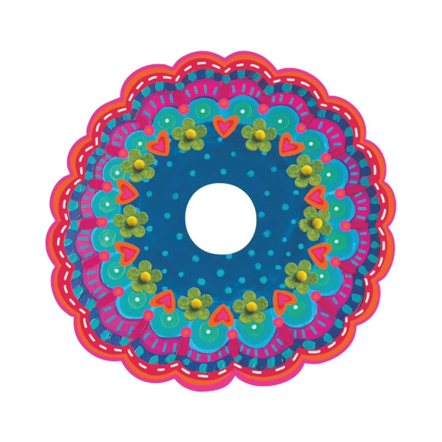 SET 6 PORTA SERVILLETAS CORAZON CONTENTO 1