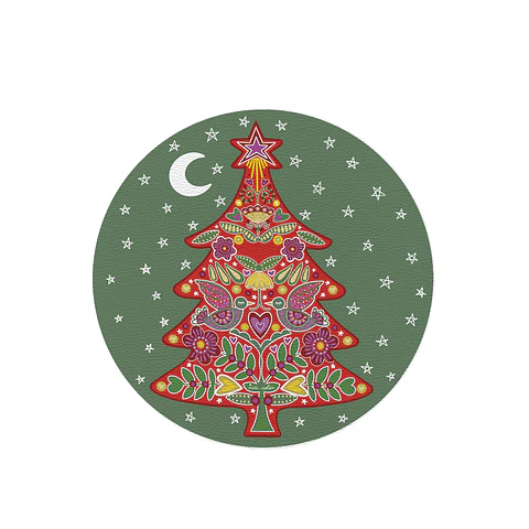 SET 6 INDIVIDUAL NAVIDAD VERDE