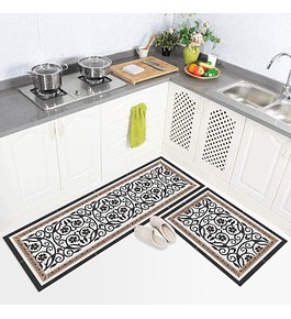 SET ALFOMBRA COCINA FLOR DE ATENAS 45x60 + 45x120 CM