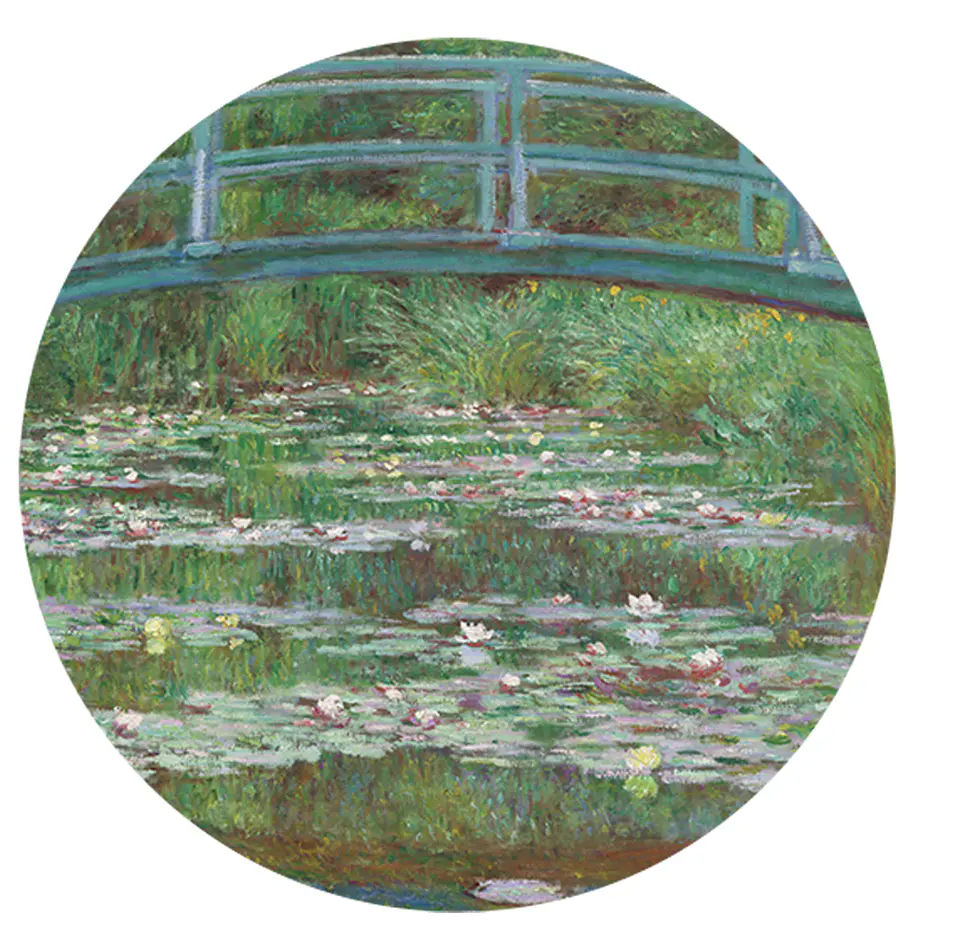 Set 6 Individuales + 6 Posavasos — Monet, Pasarela Japonesa 1