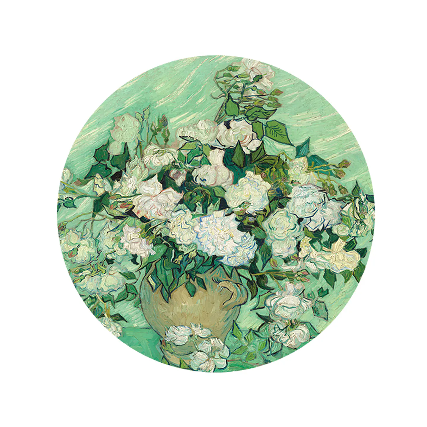 Set 6 Individuales + 6 Posavasos — Van Gogh, Rosas 1