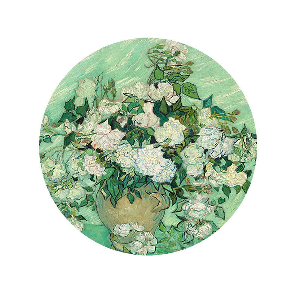 Set 6 Individuales + 6 Posavasos — Van Gogh, Rosas 1