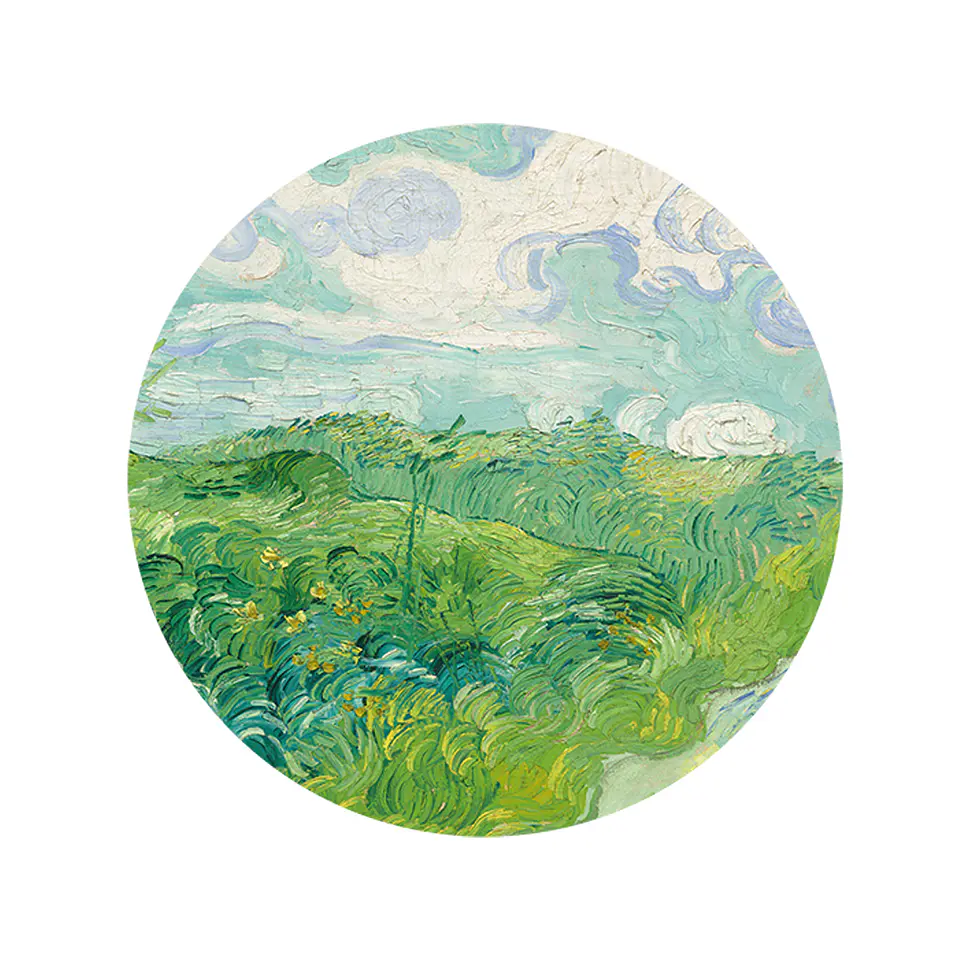 Set 6 Individuales + 6 Posavasos — Van Gogh, Campos de Trigo 1