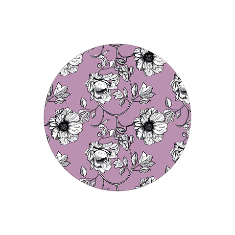 Pack 6 Individuales Flores Rosa