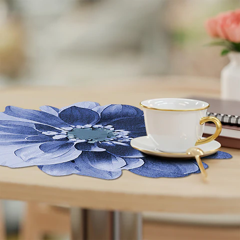Set 6 Nov Blue Dahlia Flower