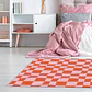 Alfombra San Valentin Cuadros Naranja - Miniatura 7