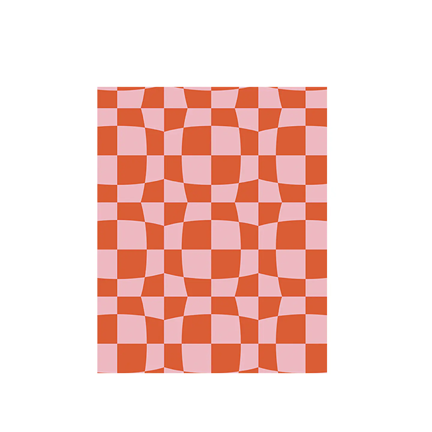 Alfombra San Valentin Cuadros Naranja 1