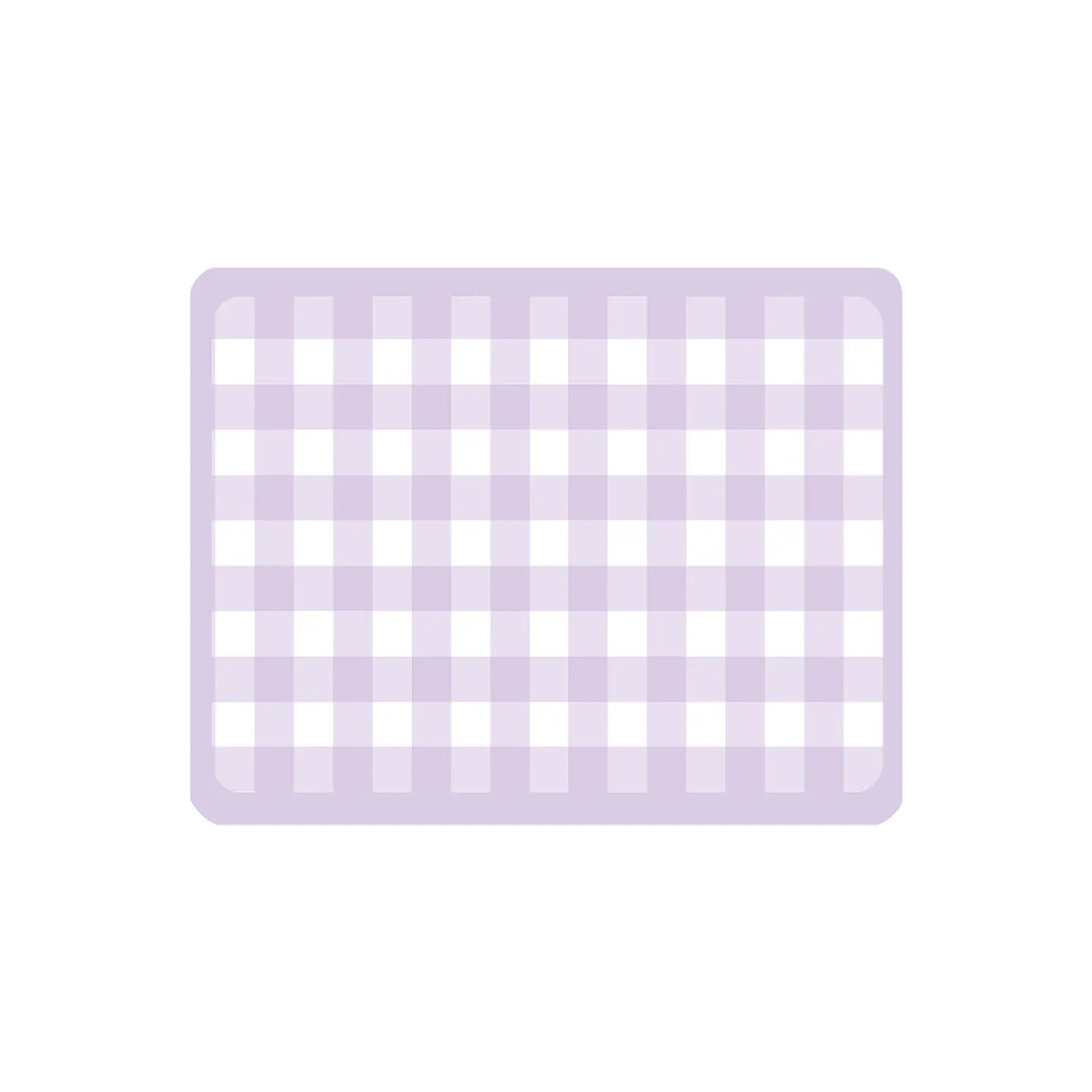 Set de 4 individuales 42x32 San Valentin Gingham Lila 1