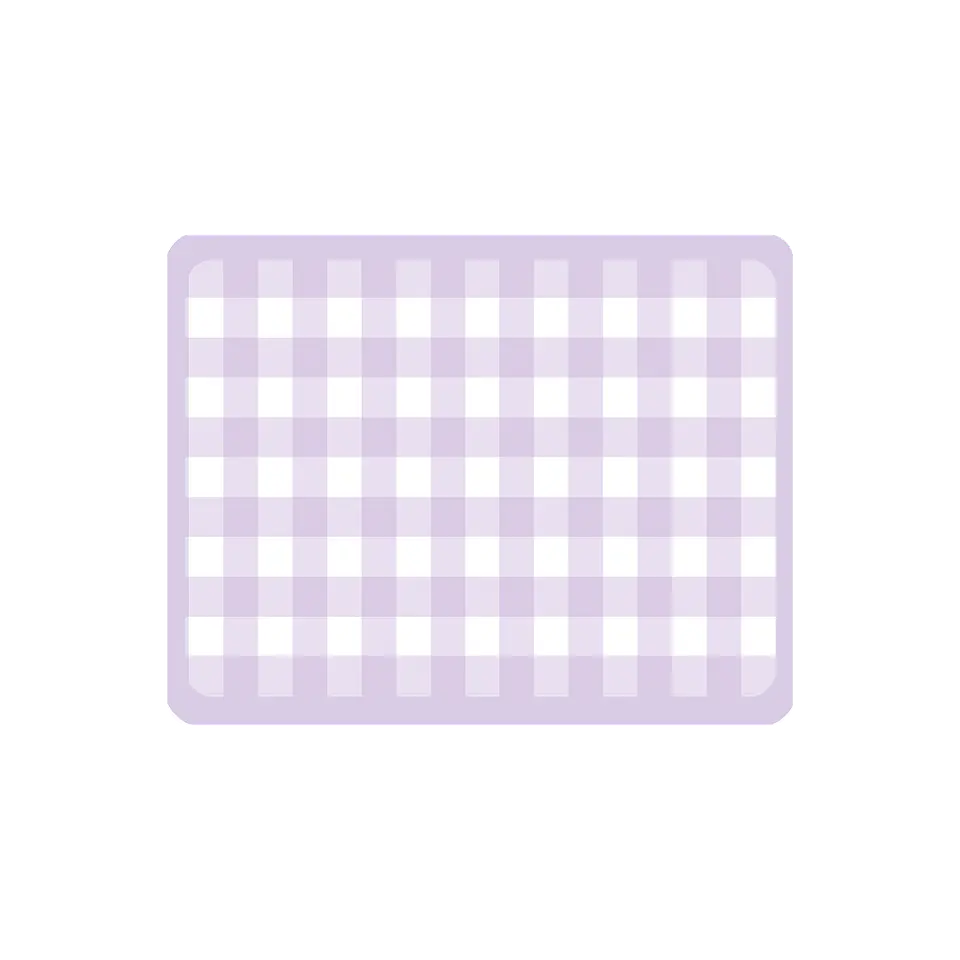 Set de 4 individuales 42x32 San Valentin Gingham Lila 1
