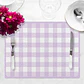 Set de 4 individuales 42x32 San Valentin Gingham Lila - Miniatura 2