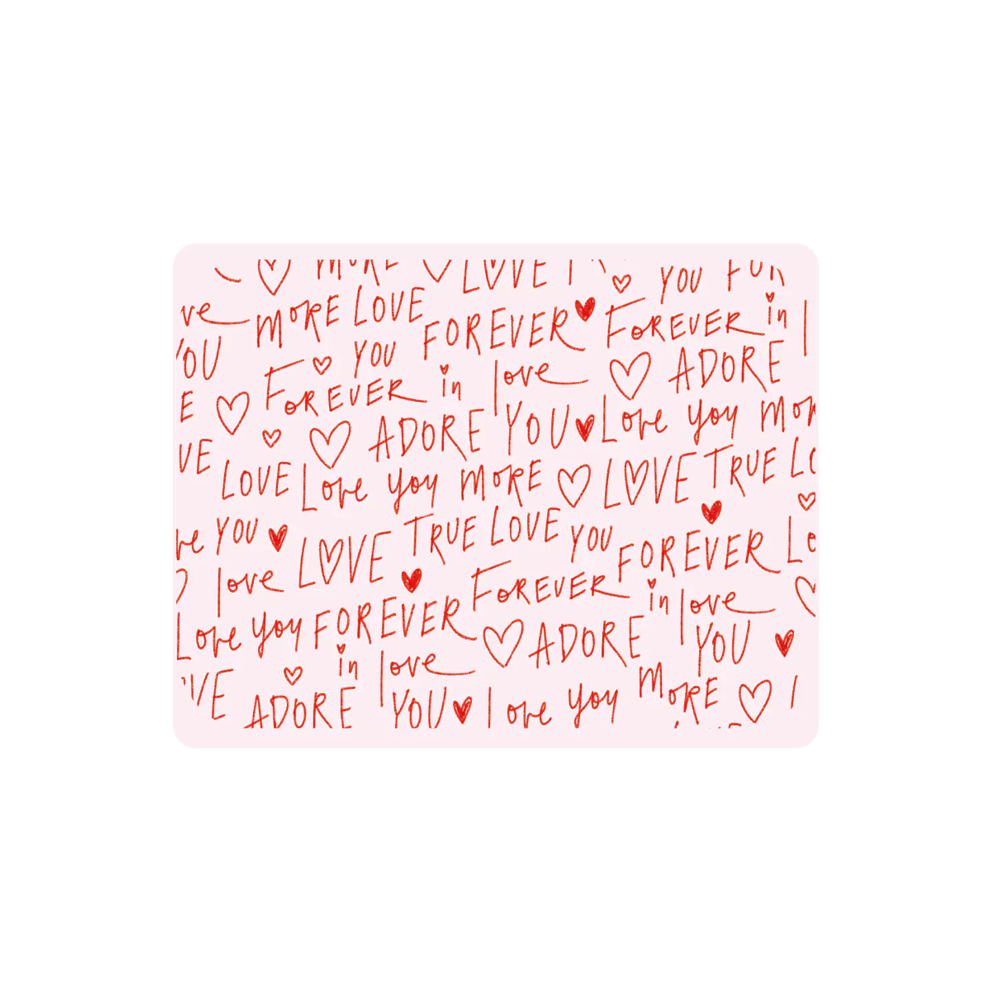 Set de 4 individuales 42x32 San Valentin Forever 1
