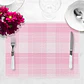 Set de 4 individuales 42x32 San Valentin Gingham Rosa - Miniatura 2